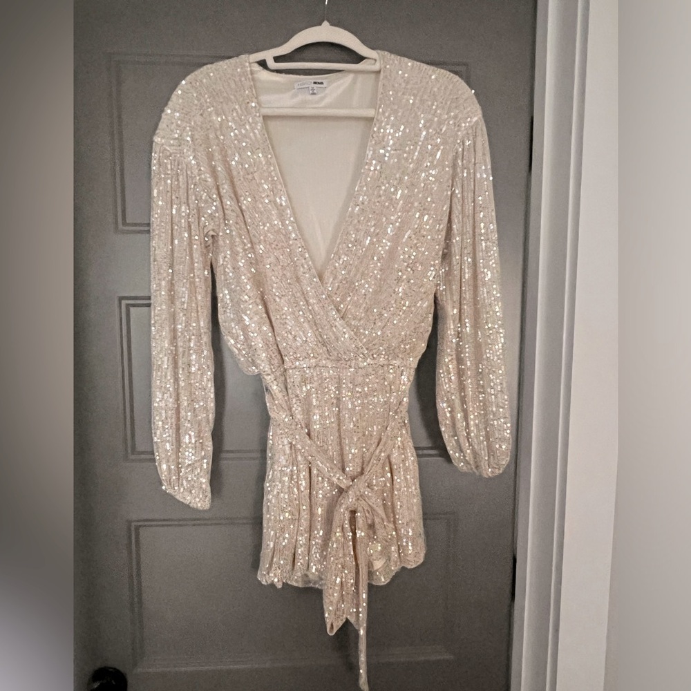 Sequin Gold Romper